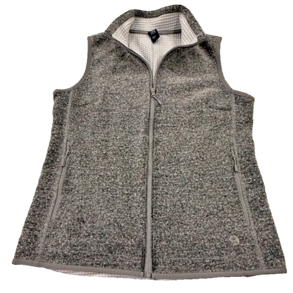 Mountain HardWear Women's Wool Blend Nubby Textured Vest; Grey; Size Large - Picture 1 of 10